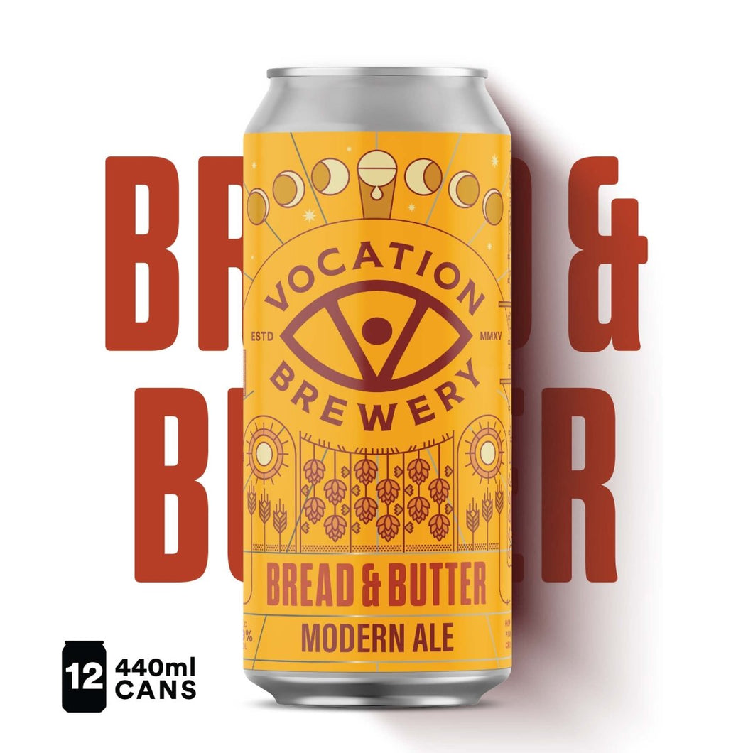 12PK Bread & Butter | 3.9% Dry Hopped Pale 440ml - Vocation Brewery