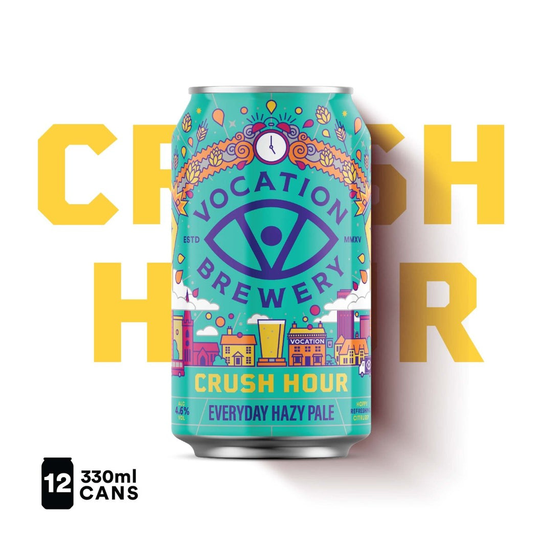 12PK Crush Hour | 4.6% Everyday Hazy Pale 330ml - Vocation Brewery