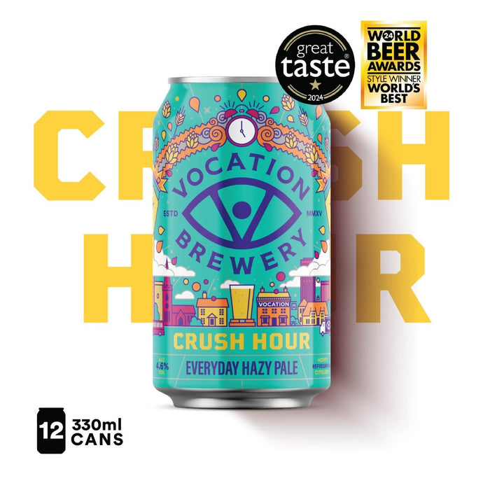 12PK Crush Hour | 4.6% Everyday Hazy Pale 330ml - Vocation Brewery