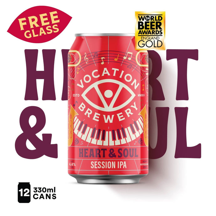 12PK Heart & Soul | 4.4% Gluten Free Session IPA 330ml - Vocation Brewery