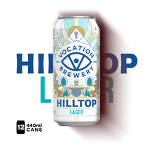 Load image into Gallery viewer, 12PK Hilltop Lager | 4.3% Premium Lager 440ml - Vocation Brewery
