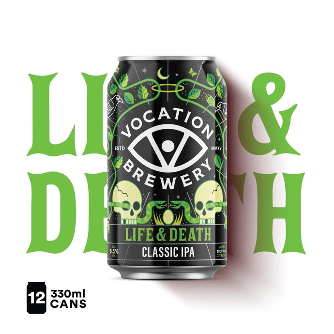 12PK Life & Death | 6.5% IPA 330ml - Vocation Brewery