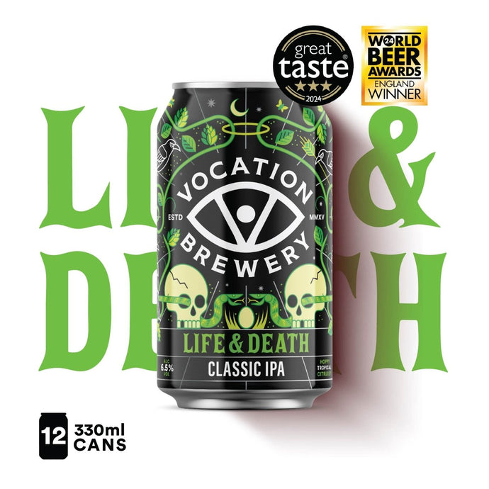 12PK Life & Death | 6.5% IPA 330ml - Vocation Brewery