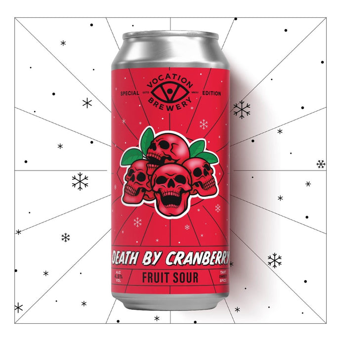 Death By Cranberry | 4.5% Cranberry Sour | 440ml - Vocation Brewery