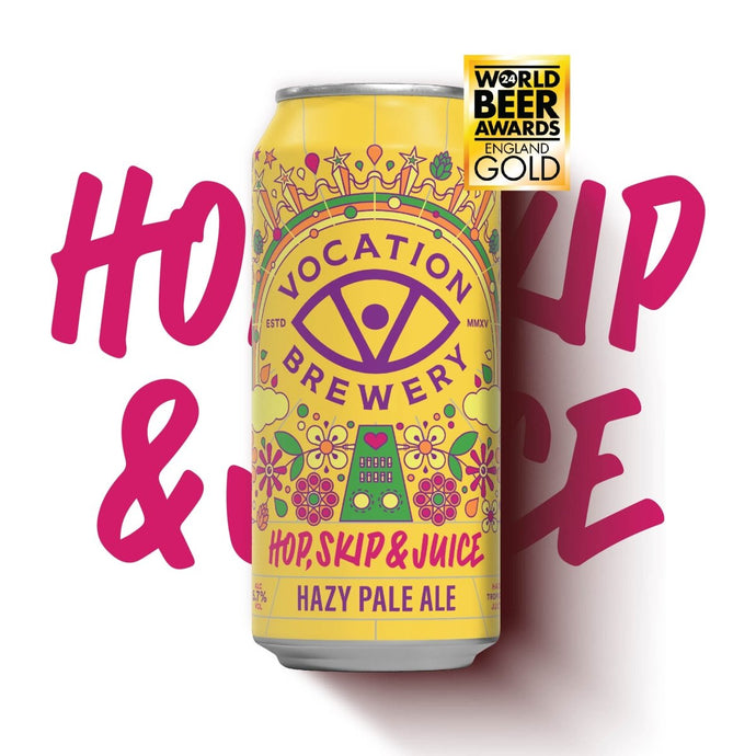 Hop, Skip & Juice | 5.7% Hazy Pale Ale 440ml - Vocation Brewery