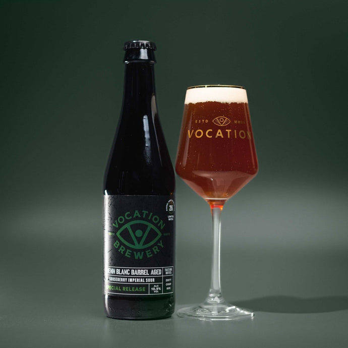 Vocation Imperial Gooseberry Sour  10.9% Chenin Blanc Barrel Aged Beer  330ml - Vocation