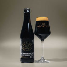 Load image into Gallery viewer, Imperial Stout | 12.5% Maple Syrup Barrel Aged Beer | 330ml bottle - Vocation Brewery
