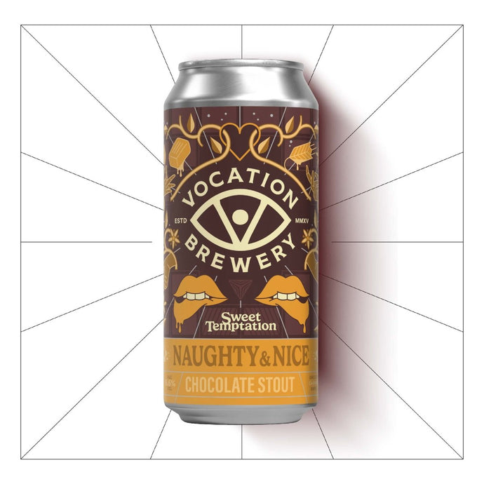 Naughty & Nice | Sweet Temptation | 6.6% Chocolate Stout 440ml - Vocation Brewery
