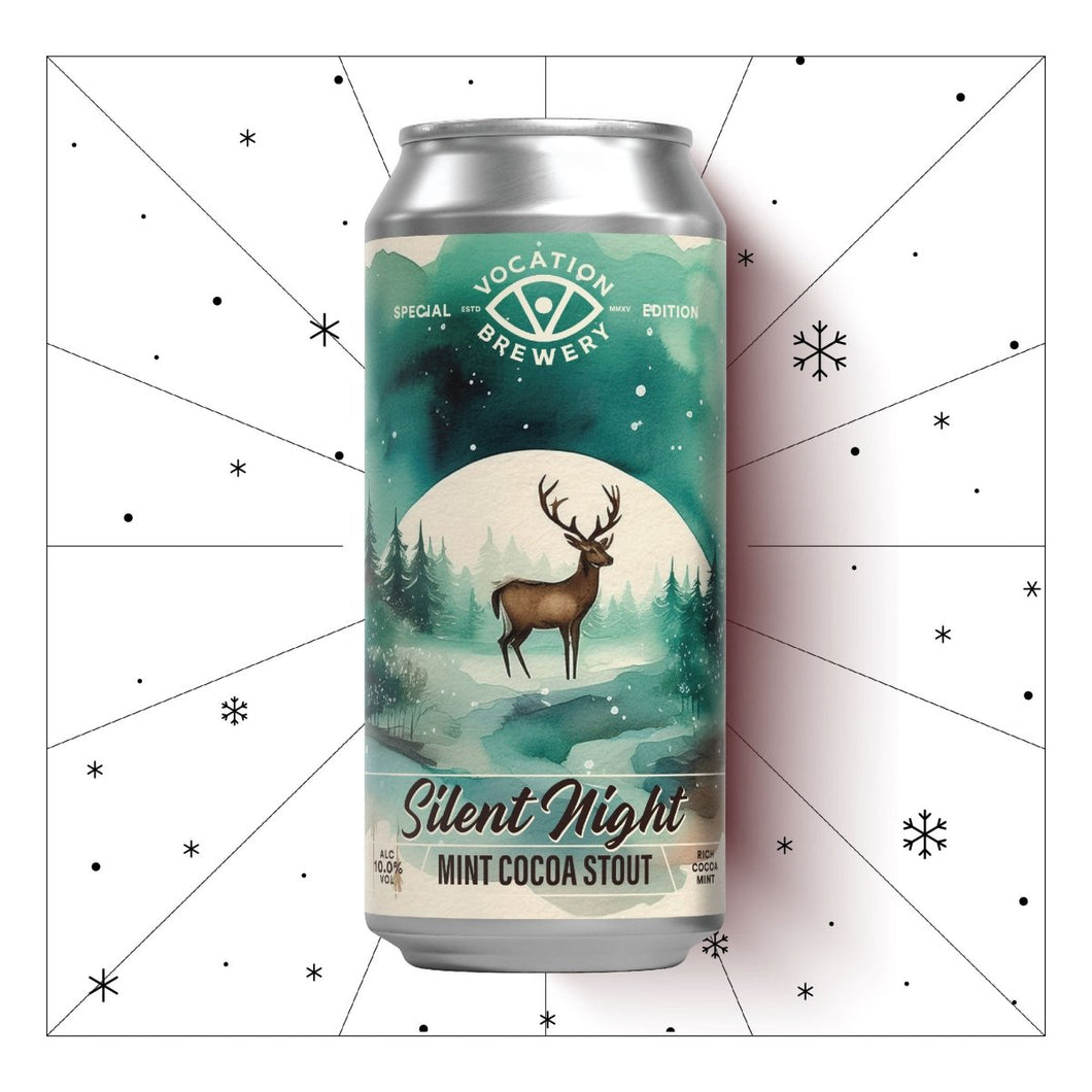 Silent Night | 10% Mint Cocoa Imperial Stout | 440ml - Vocation Brewery