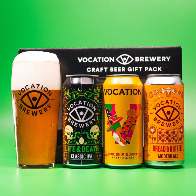 Vocation Pale Ale Heroes Gift Set | Pale Ale Gift Pack | 3 x 440ml Cans & Glass - Vocation Brewery