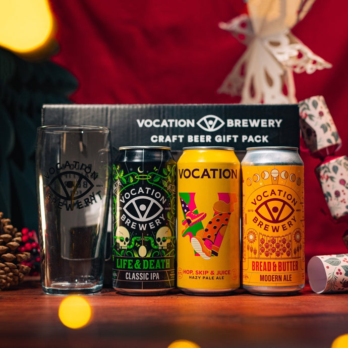 Vocation Pale Ale Heroes Gift Set | Pale Ale Gift Pack | 3 x 440ml Cans & Glass - Vocation Brewery